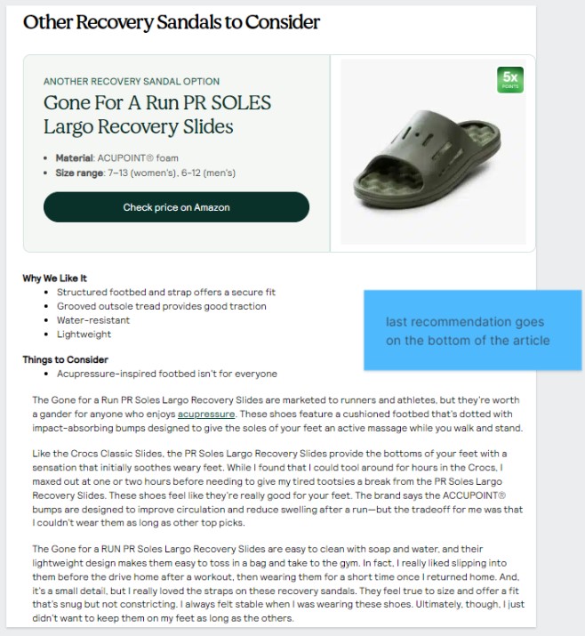 other recovery sandals to consider
