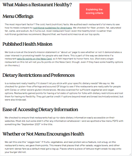 what makes a restaurant healthy by nesswell blog